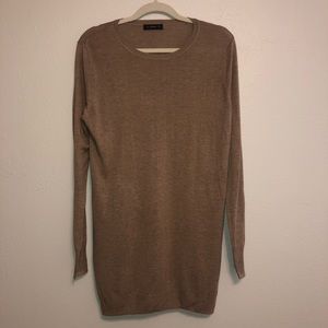 Tan Zara Tunic Sweater